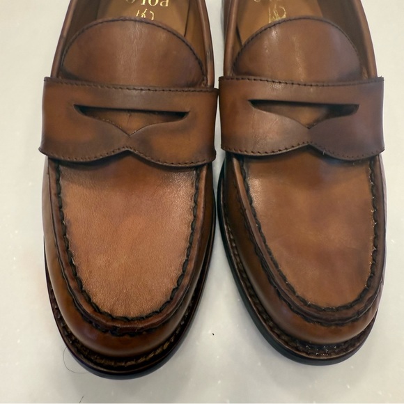 POLO RALPH LAUREN Alston Mens Penny Loafers Brown Size 7 D NEW See Description - Picture 3 of 12